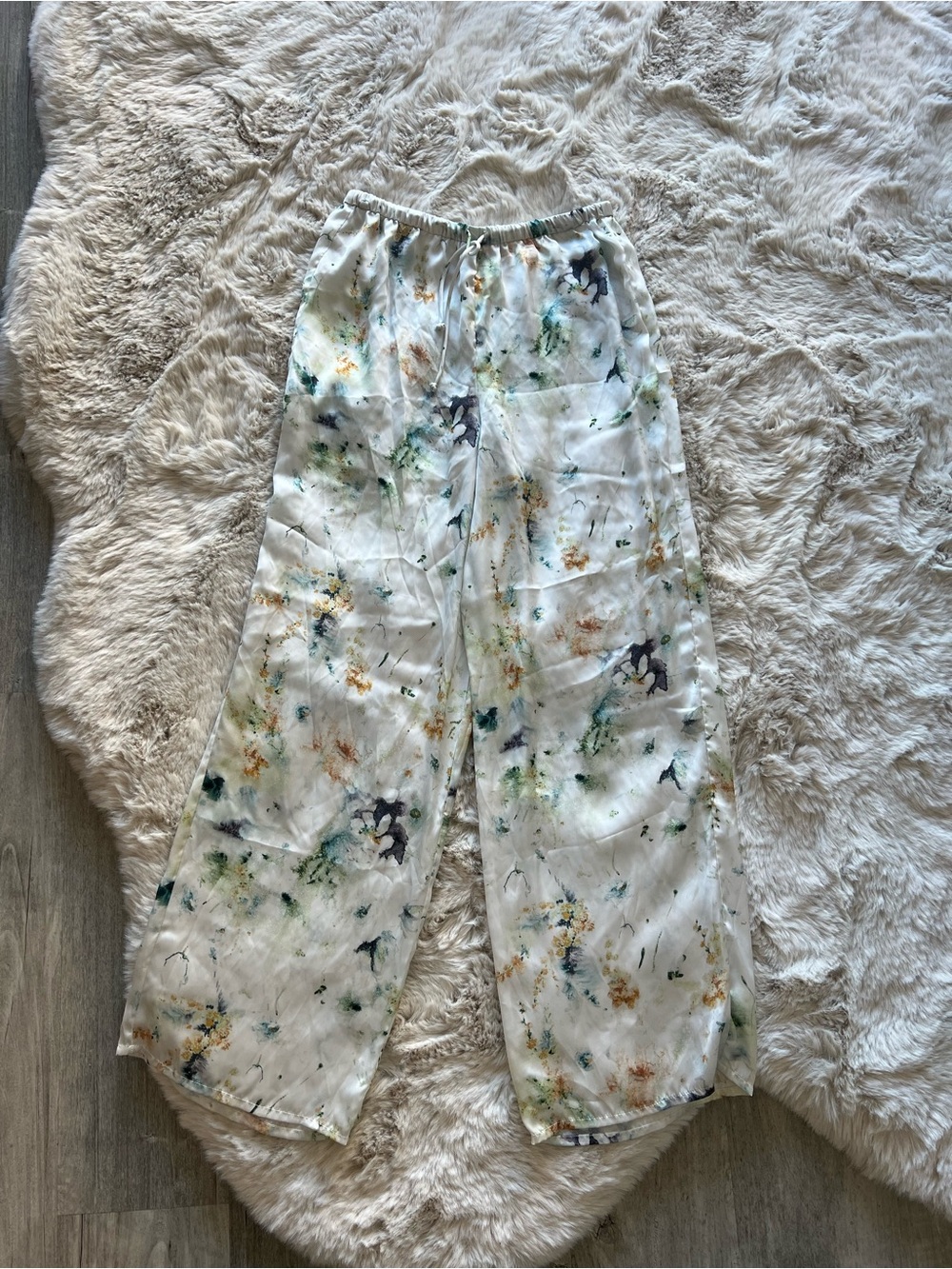 Zara White Wide-Leg bottoms